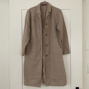 EUC Uniqlo - Linen Trench - Size XS